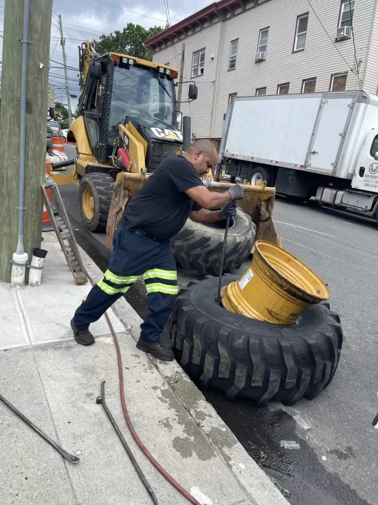 construction vehicle tire installation bronx ny